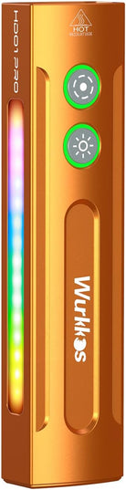 Wurkkos HD01PRO UV Flashlight with UV Light&White LED Combo,Led Flashlight 1200Lumens Flat Flashlight with RGB Light,Rechargeable EDC Flashlight,Pocket Light for Emergency,Pet Urine Detection(Orange)