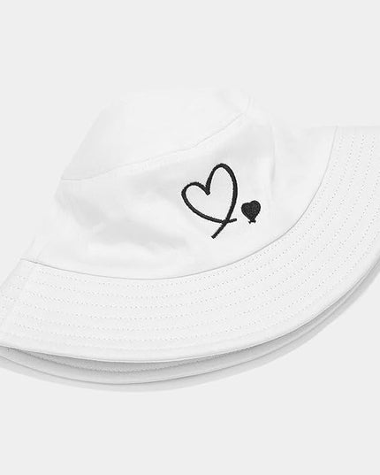 XYIYI Fashion Embroidery Bucket Hat Cotton Beach Fisherman Hats for Women Girls