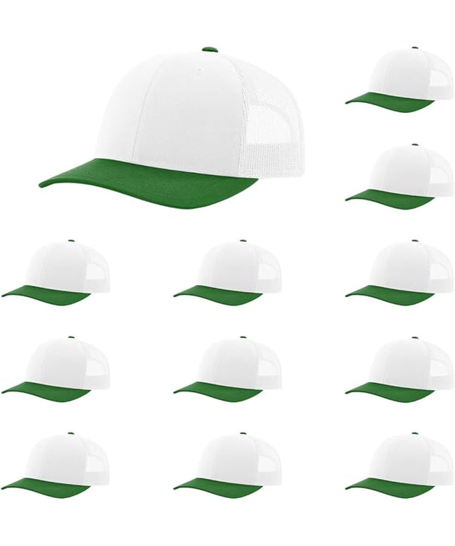 Richardson 112 Classic Six-Panel Adjustable Snapback Trucker Cap | Bulk Packs Available