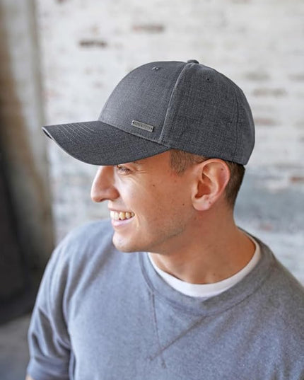 Fashion Baseball Hats for Men by King & Fifth | The Senna Baseball Cap with Low Profile & Menswear Fabric + Baseball Caps