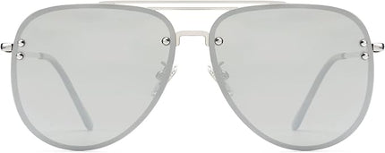 Trendy Oversized Aviator Sunglasses Womens, Retro Cute Big Shades Women's Fashion Sun Glasses UV Protection VF2203