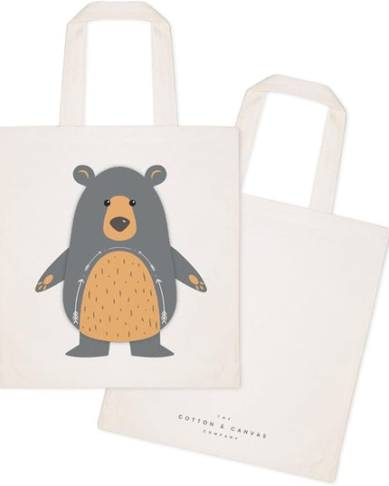 The Cotton & Canvas Co. Animal Tote and Handbag for Kids, Teens and Adults