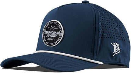 Branded Bills Hardworking PVC Curved 5 Panel Rope, Snapback Closure, Lightweight, Comfortable Baseball Cap