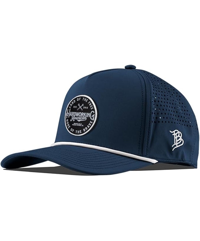 Branded Bills Hardworking PVC Curved 5 Panel Rope, Snapback Closure, Lightweight, Comfortable Baseball Cap