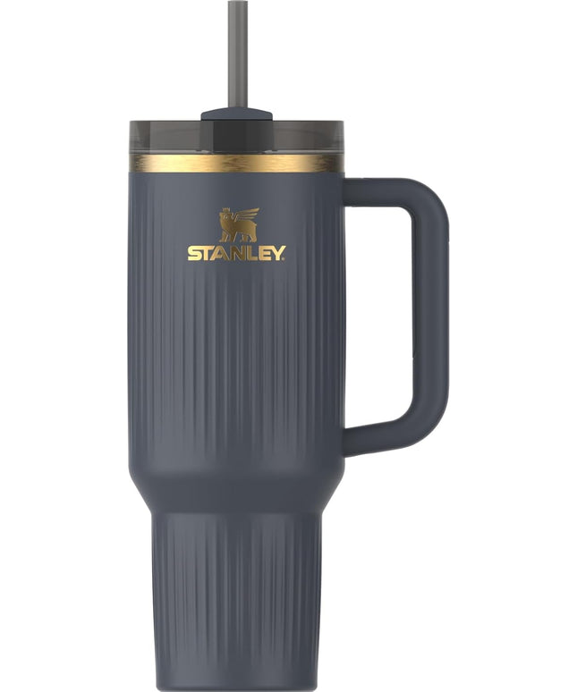 STANLEY Quencher H2.0 Tumbler with Handle and Straw 40 oz | Flowstate 3-Position Lid | Cup Holder Compatible for Travel | Insulated Stainless Steel Cup | BPA-Free | Fluted Twilight