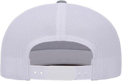 Yupoong 5-Panel YP Classic Trucker Cap | High Profile Flat Visor Snapback | OSFM | Bulk Packs Available