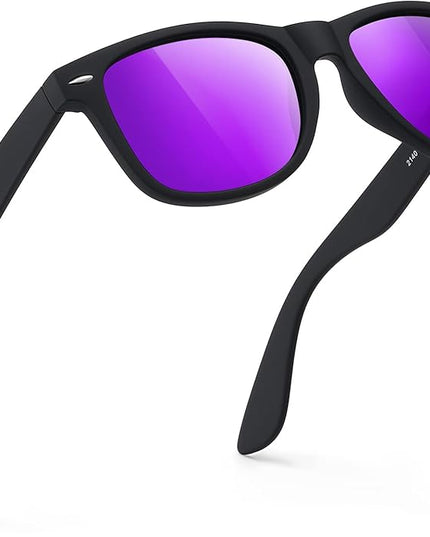 FEIDUSUN Sunglasses Men Polarized Sunglasses for Mens and Womens,Black Retro Sun Glasses Driving Fishing UV Protection