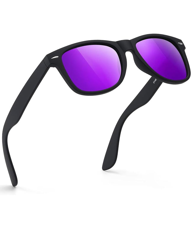 FEIDUSUN Sunglasses Men Polarized Sunglasses for Mens and Womens,Black Retro Sun Glasses Driving Fishing UV Protection