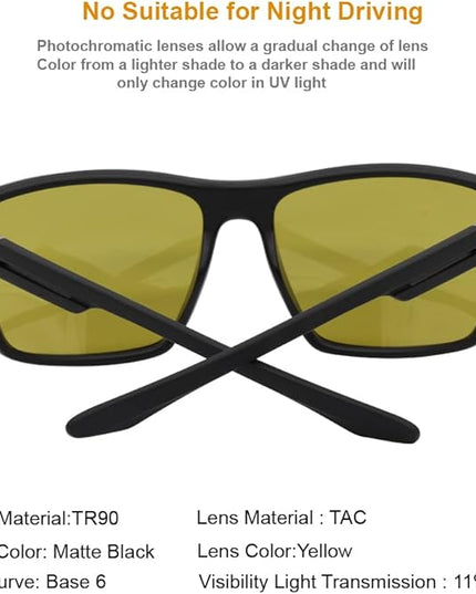 INFI Fishing Polarized Sunglasses for Men Driving Running Golf Sports Glasses Square UV Protection Designer Style Unisex