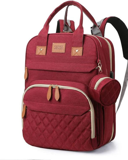 BosiBozi Baby Diaper Bag Backpack, Waterproof & Multi-Functional Baby Bag for Moms Dads, Travel Diaper Bag with Insulated Pockets & Pacifier Case