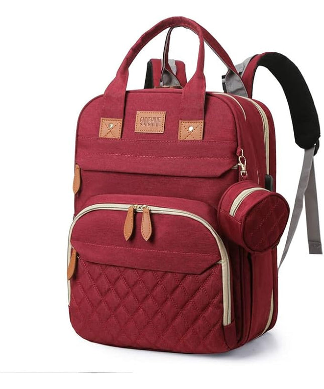 BosiBozi Baby Diaper Bag Backpack, Waterproof & Multi-Functional Baby Bag for Moms Dads, Travel Diaper Bag with Insulated Pockets & Pacifier Case