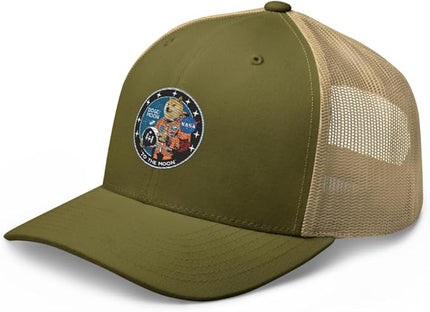 Doge/Moon NASA Logo Trucker Cap