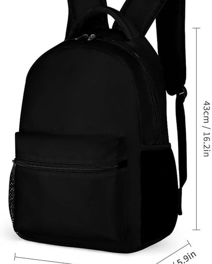Fashion Black Backpack Lightweight Large Capacity Laptop Daybag for Travel Work