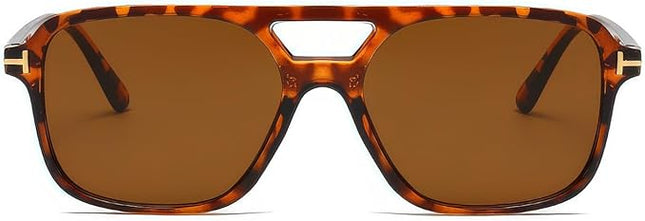 Classic Aviator Sunglasses for Women Men Retro Rectangle Trendy Square Shades Sun Glasses SG3885