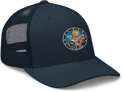Doge/Moon NASA Logo Trucker Cap
