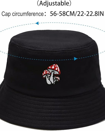 XYIYI Fashion Embroidery Bucket Hat Cotton Beach Fisherman Hats for Women Girls