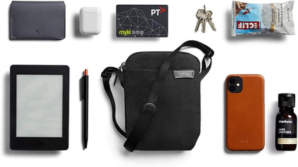 Bellroy City Pouch (cross-body bag, e-reader or small tablet, wallet, sunglasses, phone) - MelbourneBlack