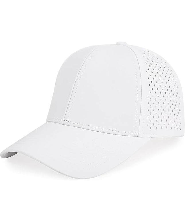 kozinu Quick Dry Baseball Cap Curved Brim Snapback Hat Laser Cut Mesh Ball Cap Golf Ball Cap for Men Women