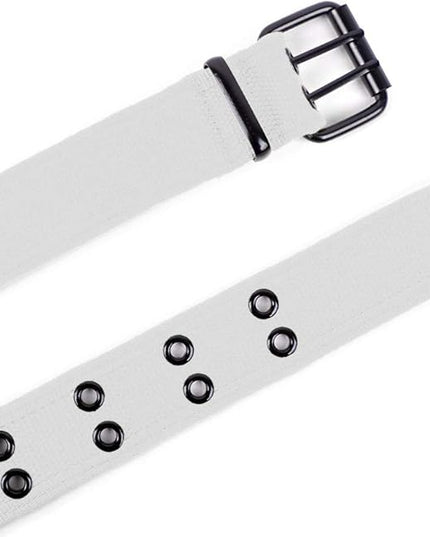 Boxed Gifts Parquet Casual Canvas Belt - Double Hole, Double Grommets for Men & Women