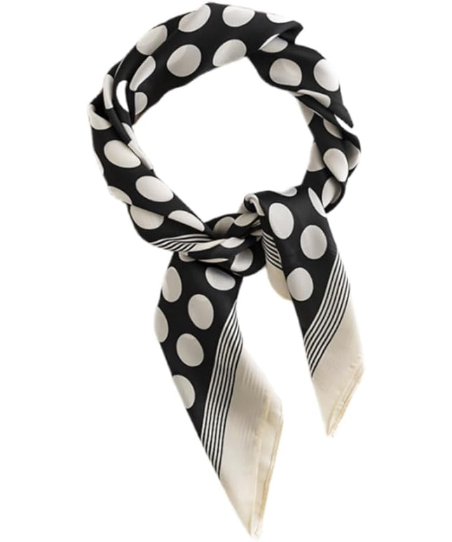 MINIDORA Satin Scarves for Women 27.5 × 27.5 inches Medium Square Elegant Silk Feeling Head Scarf