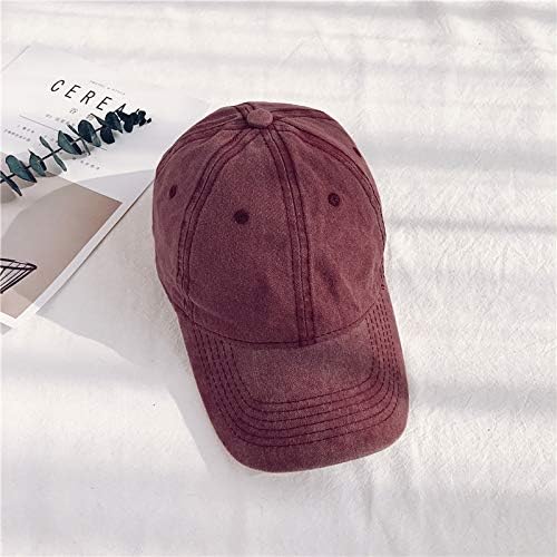 HH HOFNEN Men Women Washed Distressed Twill Cotton Baseball Cap Vintage Adjustable Dad Hat
