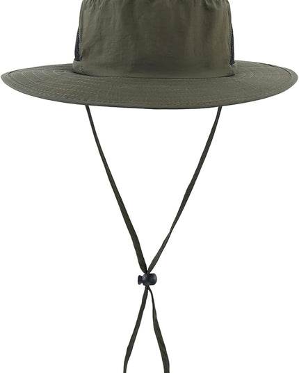LLmoway Kids Sun Protection Hat Quick Dry Adjustable Wide Brim Mesh Bucket Hat