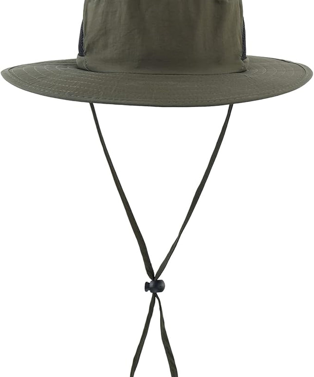 LLmoway Kids Sun Protection Hat Quick Dry Adjustable Wide Brim Mesh Bucket Hat