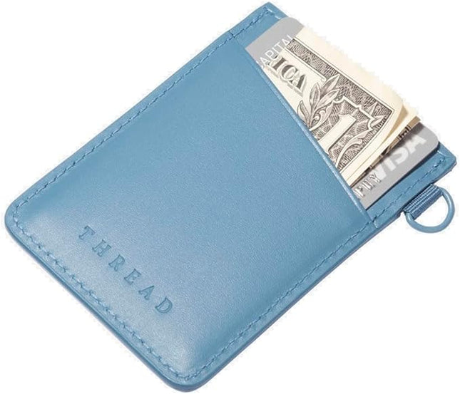 Thread Wallets Ultra Slim Minimalist Card Holder Wallet (Surf Blue)