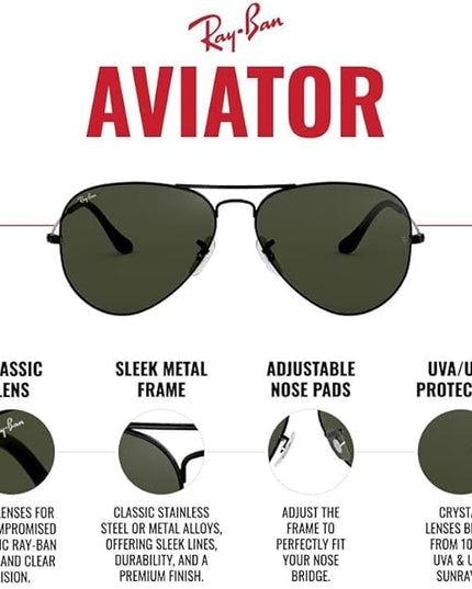 Ray-Ban RB3025 Classic Aviator Sunglasses