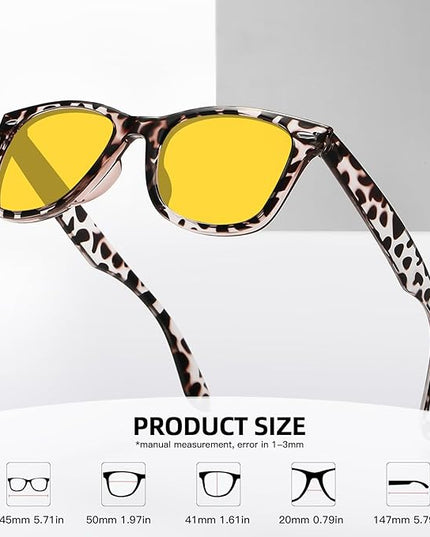 MEETSUN Polarized Sunglasses for Women Men Classic Retro Square Frame Driving Sun Glasses UV Protection