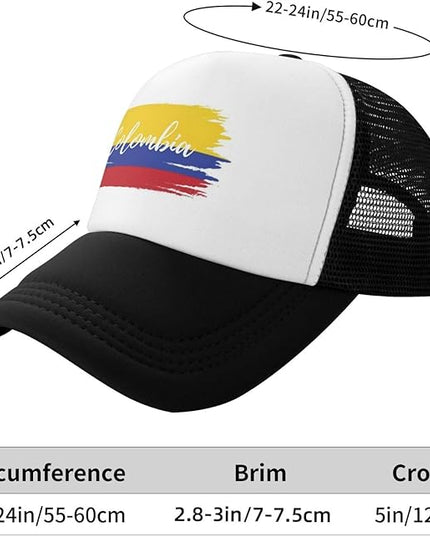 Cute Flag Baseball Cap for Men Women Mesh Trucker Hat Adjustable Patriotic Snapback Baseball Hat for Sports Running