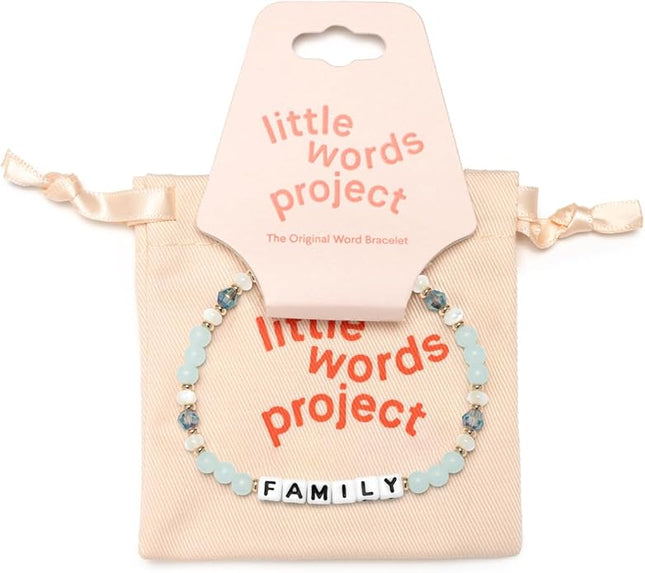 Little Words Project Mother's Day Gifts, The Original Word Bracelet, Made with Colorful Beads and Plated Brass Hardware, Handcrafted Design & Positive Message