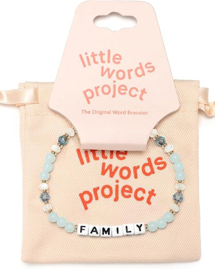 Little Words Project Mother's Day Gifts, The Original Word Bracelet, Made with Colorful Beads and Plated Brass Hardware, Handcrafted Design & Positive Message
