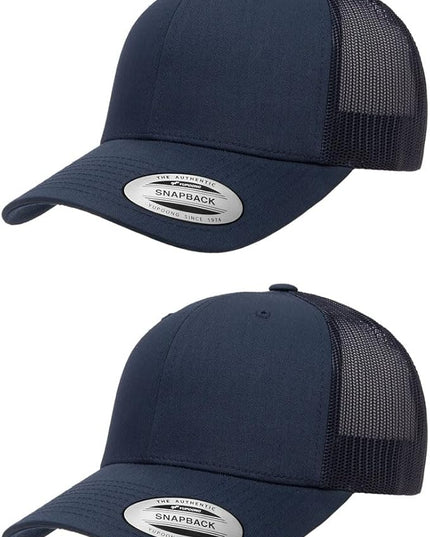 Yupoong Classic Premium Mesh 6 Panel Retro Trucker Cap | Mid Profile Snapback | OSFA | Bulk Pack Available