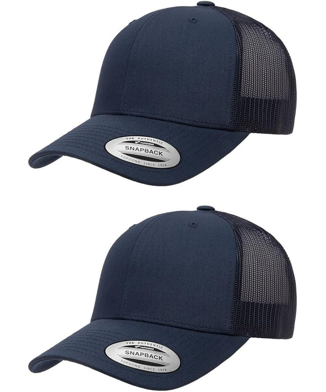 Yupoong Classic Premium Mesh 6 Panel Retro Trucker Cap | Mid Profile Snapback | OSFA | Bulk Pack Available