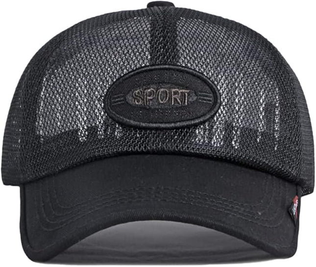 FASHIXD Mesh Baseball Cap for Men Women Summer Breathable Trucker Hats Running Hats Outdoor Sports Quick Dry Hat