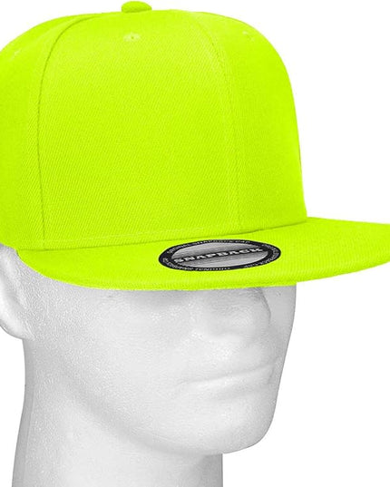 Classic Snapback Hat Cap Hip Hop Style Flat Bill Blank Solid Color Adjustable Size