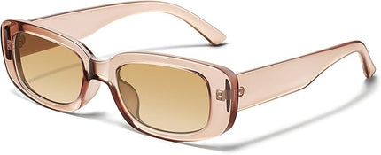 JASPIN Rectangle Sunglasses for Women Men Trendy Y2k Retro 90s Sun Glasses UV Protection Cool Square Frame