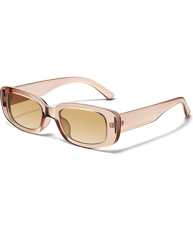 JASPIN Rectangle Sunglasses for Women Men Trendy Y2k Retro 90s Sun Glasses UV Protection Cool Square Frame