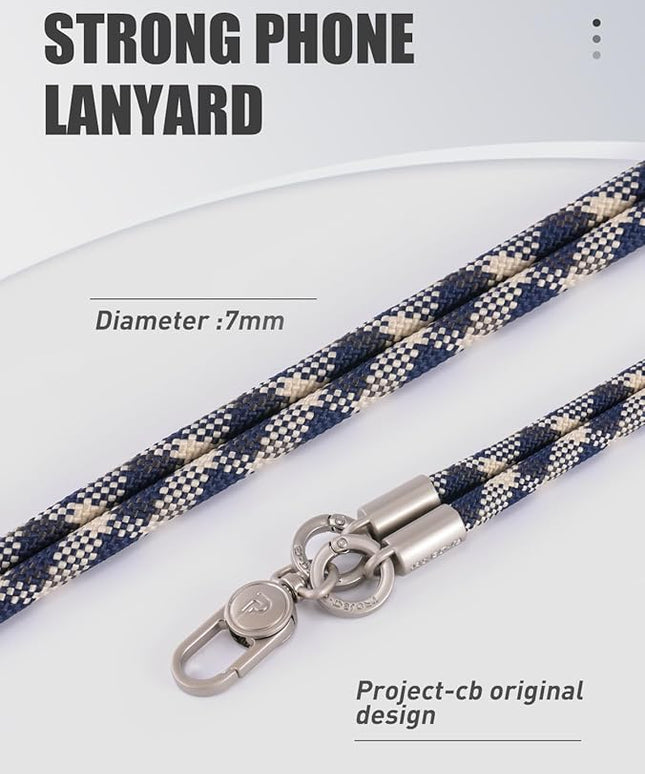 project-cb Phone Wrist Strap×1,Phone Tether Tab×2,Phone Wristlet,Phone Lanyard Wrist Strap,Key Holder,KeyChain,Key Ring×2(Titanblue-S)