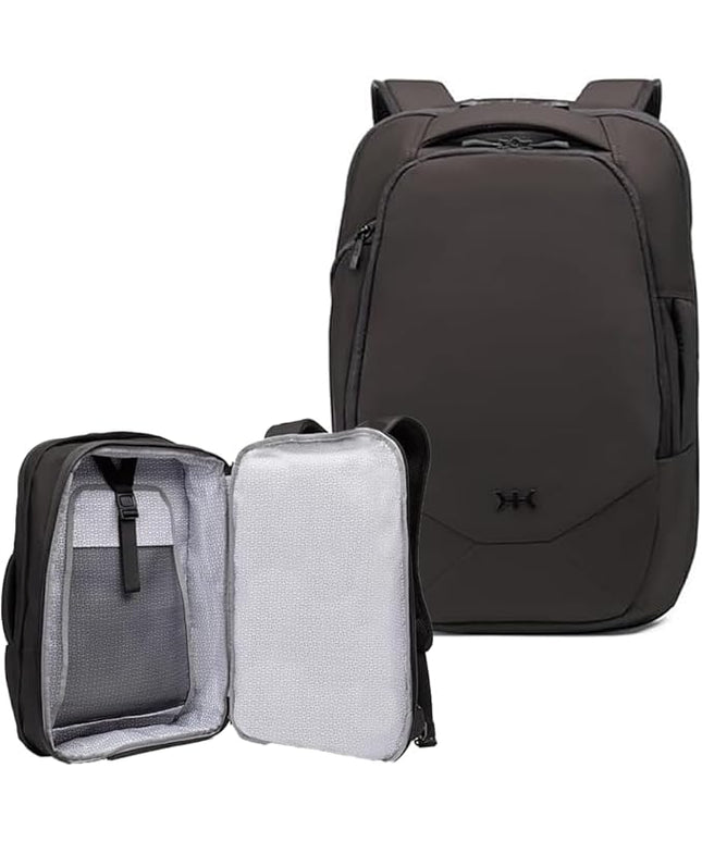 Knack Small Series 2 Laptop Backpack Fits up to 16 Inch Laptops - Knack Bags Carry-On Backpack, TSA Approved, Expandable Travel Backpacks With 2 Day Outfit Capacity, Midnight Black