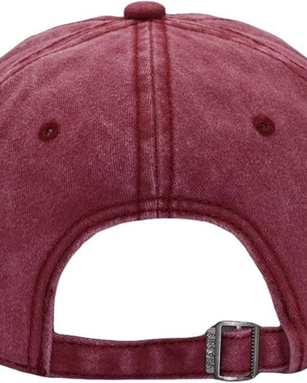 YEANIY Vintage Washed Cotton Plain Baseball Caps Adjustable Unstructured Soft Blank Casual Dad Ball Hats for Men Women