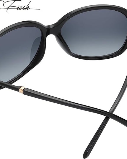 The Fresh Women's Oversized Square Jackie O Cat Eye Hybrid Butterfly Fashion Sunglasses - Exquisite Packaging