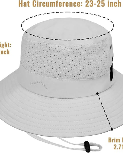 Cooling Sun Bucket Hat for Men Women Fishing Beach Safari Hats for Golf Hiking Hunting Outdoor UPF 50+