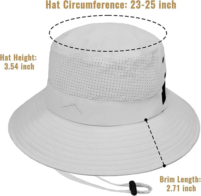 Cooling Sun Bucket Hat for Men Women Fishing Beach Safari Hats for Golf Hiking Hunting Outdoor UPF 50+