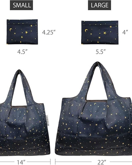 allydrew Large Foldable Tote Nylon Reusable Grocery Bags