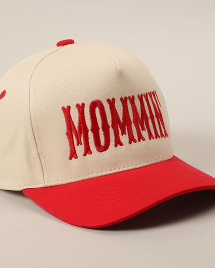 MIRMARU Two-Tone Vintage Canvas Trucker Hats for Men & Women, Adjustable Size Baseball Caps with Trendy Embroidered Design
