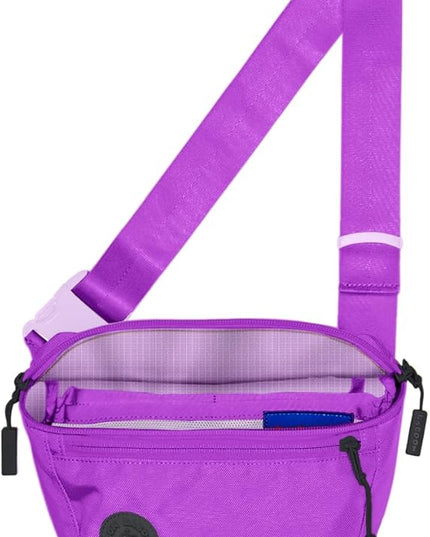 Baboon to the Moon Fanny Pack Full Size 3L Water Repellent Waist Bag Crossbody Belt Bag Lightweight Travel Everyday Bag for Men Women, Electric Purple