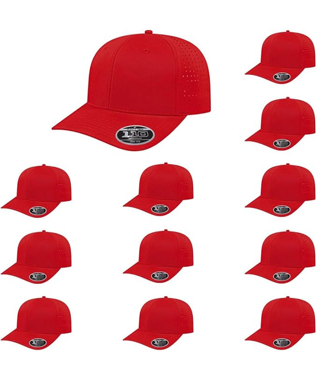 Cap America i8533 Flexfit 110 Perforated Performance Snapback Mid Profile 6-Panel Cap w/UV Guard & Adjustable Snapback