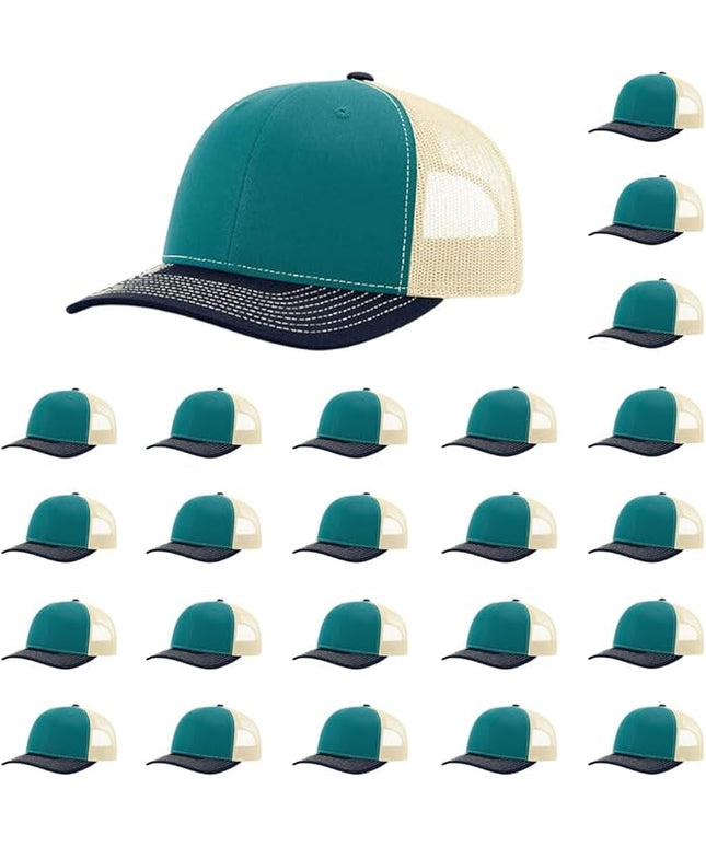 Richardson 112 Classic Six-Panel Adjustable Snapback Trucker Cap | Bulk Packs Available
